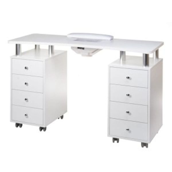 STOLIK DO MANICURE + POCHłANIACZ BD-3425+P BIAŁY
