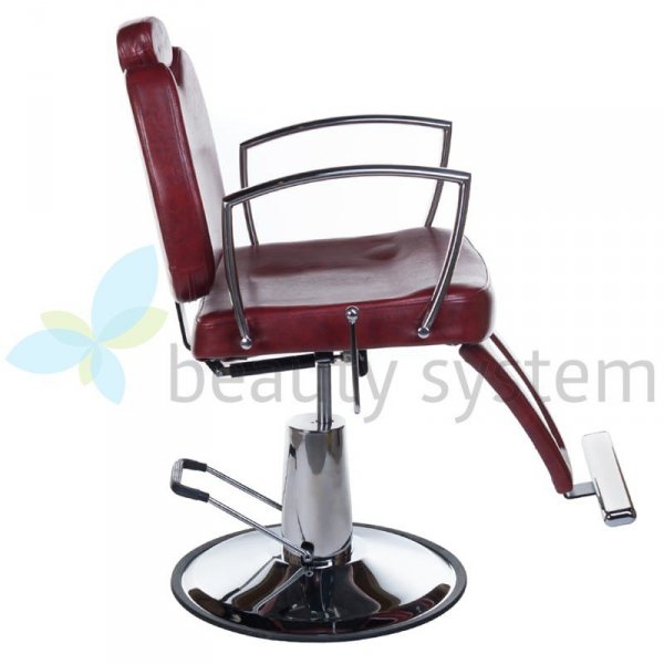 FOTEL BARBERSKI HOMER II BH-31275 CZERWONY