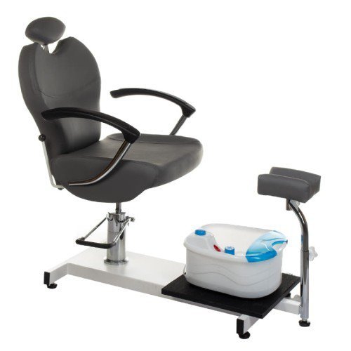 FOTEL DO PEDICURE Z MASAżEREM STóP BR-2301 SZARY