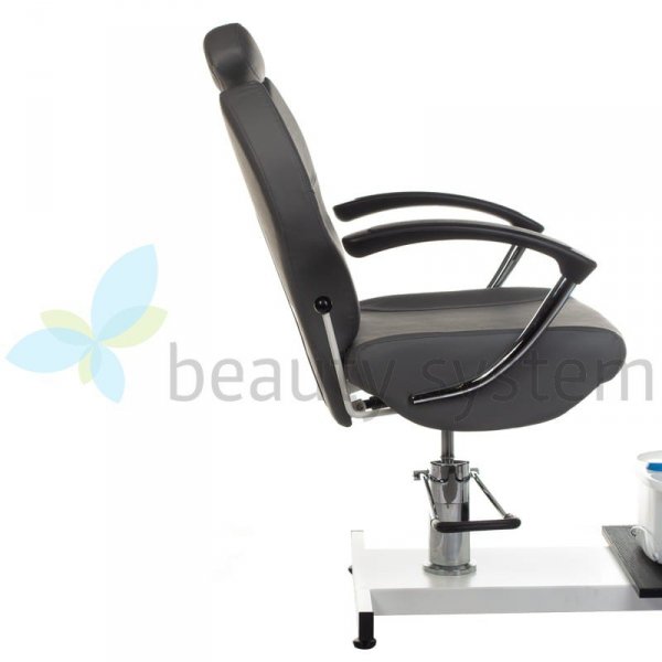 FOTEL DO PEDICURE Z MASAżEREM STóP BR-2301 SZARY