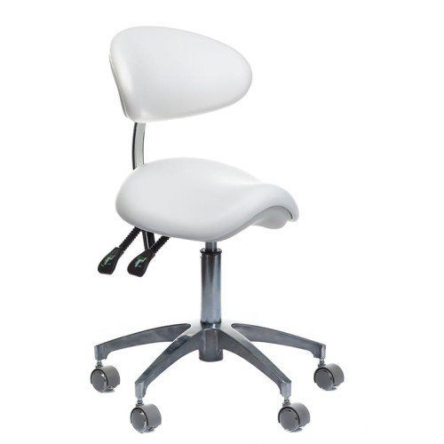 TABORET MEDYCZNY Z OPARCIEM BD-Y925 BIAłY