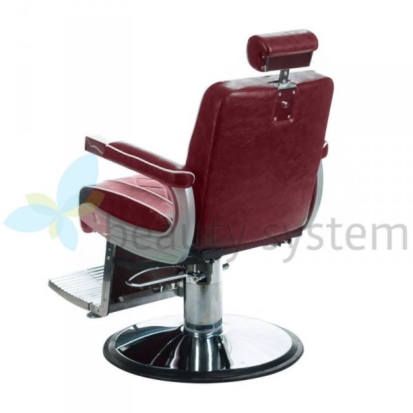 FOTEL BARBERSKI ODYS BH-31825M WIśNIOWY