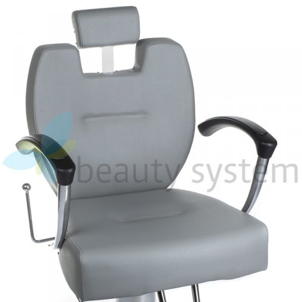 FOTEL BARBERSKI HEKTOR BH-3208 JASNO SZARY