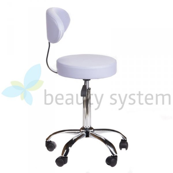 TABORET KOSMETYCZNY Z OPARCIEM BD-9934 LAWENDA