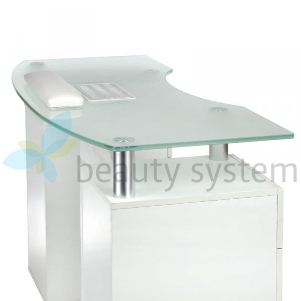 STOLIK MANICURE Z OTWOREM MONTAżOWYM BD-3453+O BIA