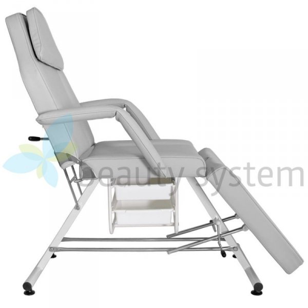 FOTEL KOSMETYCZNY Z KUWETAMI BW-263 SZARY