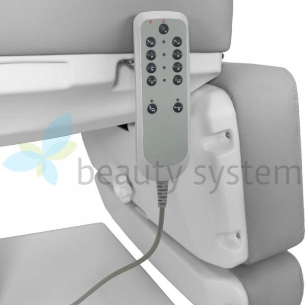 ELEKTRYCZNY FOTEL KOSMETYCZNY BR-7707 JASNY SZARY