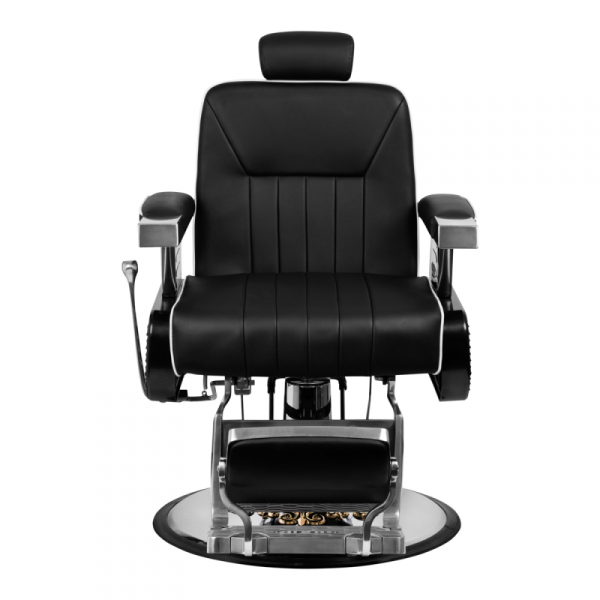 Fotel barberski Gabbiano Livio czarny