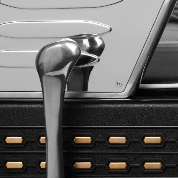 Fotel barberski Gabbiano Livio czarny