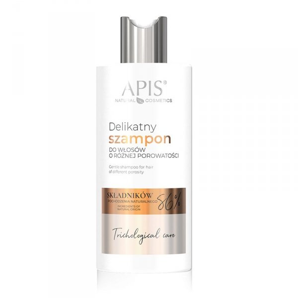 Apis trichological care delikatny szampon do włosów o różnej porowatości 300 ml