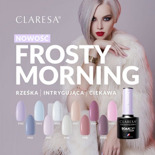 CLARESA Lakier hybrydowy Frosty Morning 2 -5g