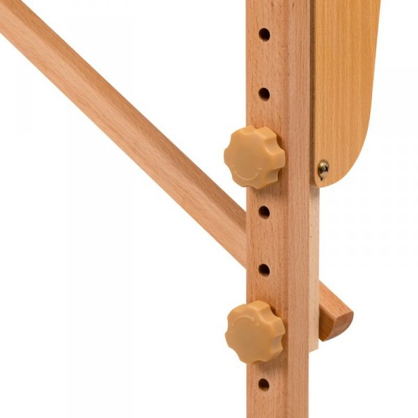 Stół składany do masażu wood komfort Activ Fizjo 2 segmentowe biało żółte