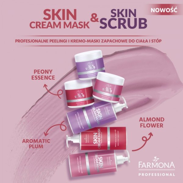 Farmona Skin scrub peony essence peeling do ciała i stóp piwonia 500 g