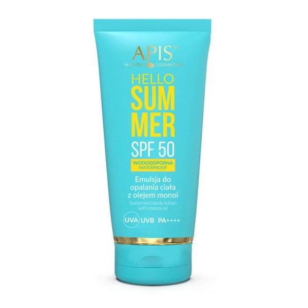 Apis hello summer spf 50 emulsja do opalania z olejem monoi 200 ml