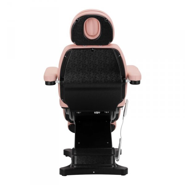 Elektryczny fotel kosmetyczny SILLON CLASSIC 3 silniki różowo czarny