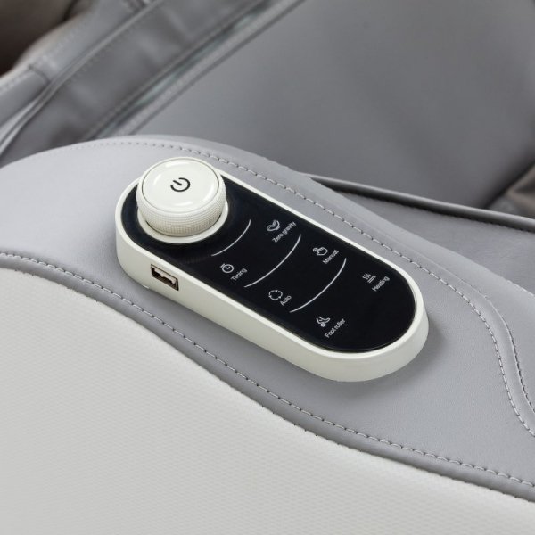 Fotel masujący Sakura Maximus 809 3D biało szary