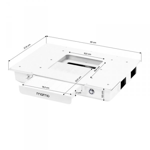 Biurko kosmetyczne G031 z pochłaniaczem Momo S-41 białe