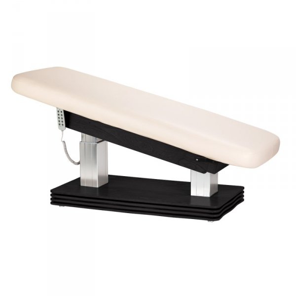 Leżanka SPA Sillon Comfort kremowa z czarną podstawą