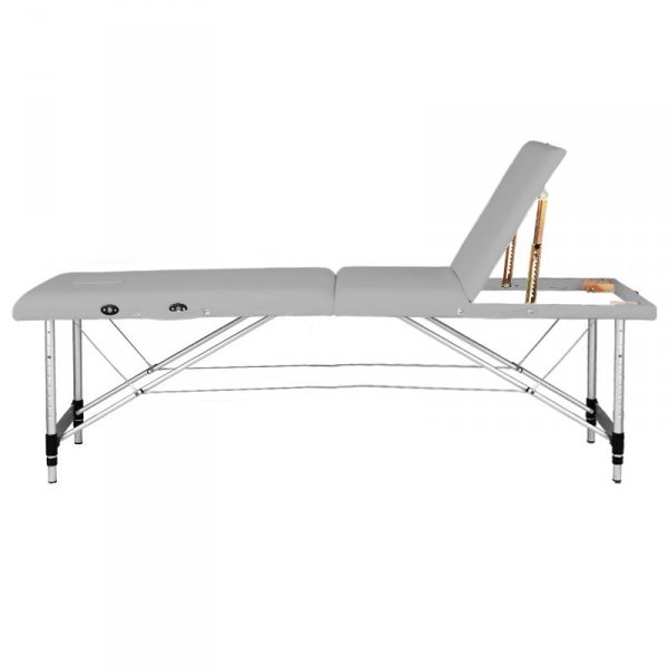 Stół składany do masażu aluminiowy Balance 3 segmentowy szary