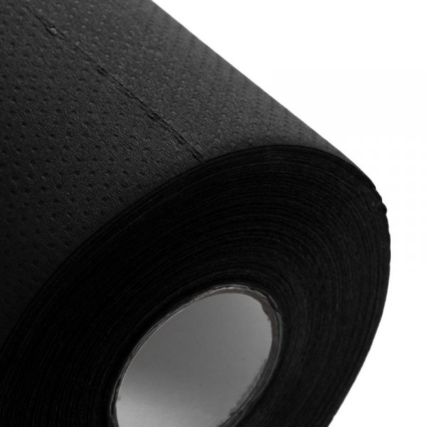 Jednorazowe prześcieradło papierowe podfoliowane 50 x 50 cm, czarne