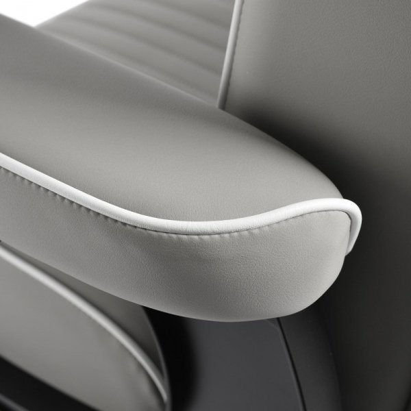 Fotel barberski Gabbiano Levi szary