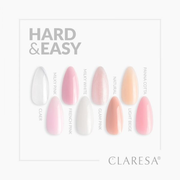 Claresa Żel budujący Hard&easy builder gel clear 45g