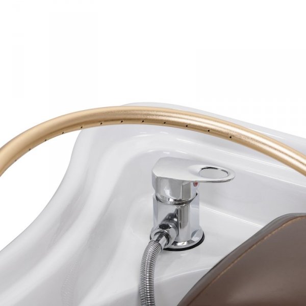 Myjnia fryzjerska z leżanką Head Spa Gabbiano 017 brązowa