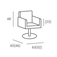 FOTEL ENZO G1 BRĄZOWY/KWADRAT ZŁOTY (48H)