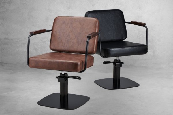 FOTEL ENZO G1 BRĄZOWY/KWADRAT ZŁOTY (48H)