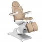 Fotel kosmetyczny elektr. Azzurro 870S pedi 3 siln. cappuccino 