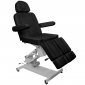 Fotel kosmetyczny do pedicure elektryczny Azzurro 706 1 silnik czarny 