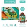 Mudpuppy Puzzle podróżne w woreczku Park dinozaurów 36 elementów 3+