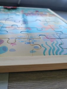 Drewniane puzzle w ramce Apli Kids - Ocean 4+