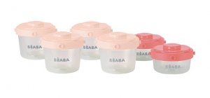 Beaba Zestaw słoiczków Clip 6 szt. 60 ml i 120 ml pink