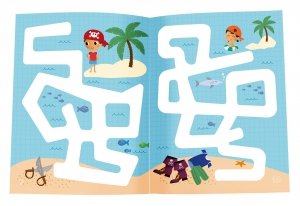 Teczka małego artysty z 3 książeczkami Apli Kids - Piraci