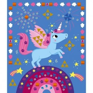 Zestaw kreatywny Kryształki i naklejki Fiesta 4+, Janod