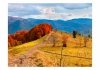 Fototapeta - Kolorowy jesienny pejzaż, Karpaty