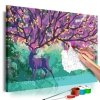 Obraz do samodzielnego malowania - Fioletowy jeleń