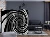 Parawan 5-częściowy - Black and white swirl II [Room Dividers]