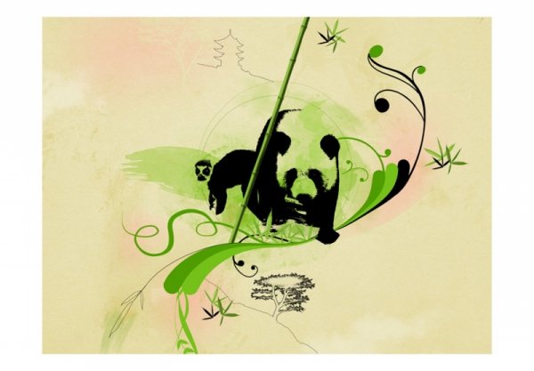 Fototapeta - Panda w lesie bambusowym