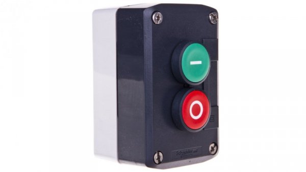 Kaseta sterownicza 2-otworowa z przyciskami zielony/czerwony IP65 XALD213
