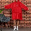 Bluzair SUPER MAMA - Bluza koc - Czerwony