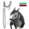 Zestaw Skippi - Hobby Horse szary i dodatkowy kantar - szary