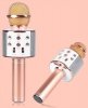 MIKROFON KARAOKE BEZPRZEWODOWY GŁOŚNIK BLUETOOTH ROSE GOLD
