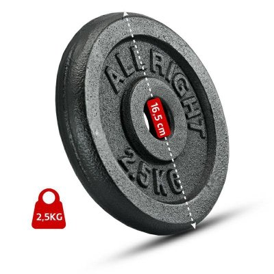 OBCIĄŻENIE ALLRIGHT CZARNE 2,5KG