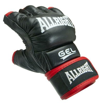RĘKAWICE MMA PRO SKÓRA czarne r.XL