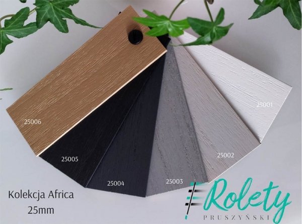 żaluzja drewniana  ko2,5 cm w kolekcji Africa