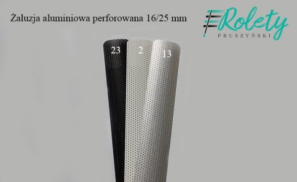 żaluzja aluminiowa performowana 16 mm  
