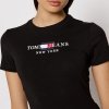 Tommy Hilfiger Jeans body koszulka crew-neck damska czarna DW0DW10357-BDS