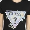 Guess t-shirt koszulka damska czarna W3RI18-J1314-JBLK